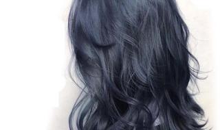蓝黑色头发能保持多久 蓝黑色头发图片